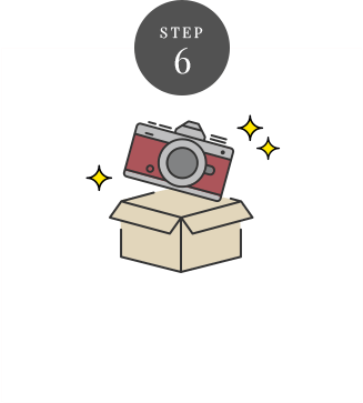 STEP 6 お客さまの元へお届け・配送料⽀払い