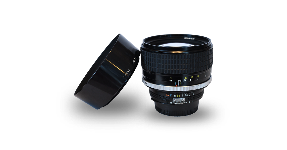 Nikon Ai-S Nikkor 85mm F1.4 フード付き レンズフードの話】AI Nikkor 85mm F1.4Sに有効なレンズフードを探せ