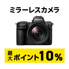 ミラーレスカメラ ポイント最大10%
