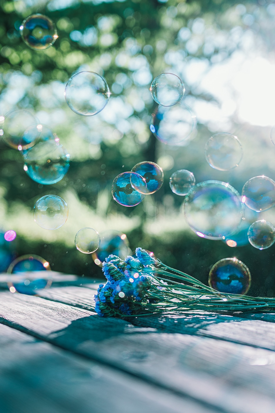 シャボン玉の作例