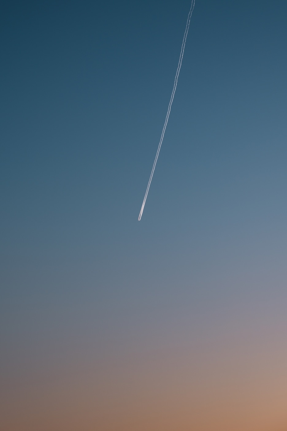 夕空のグラデーションの作例