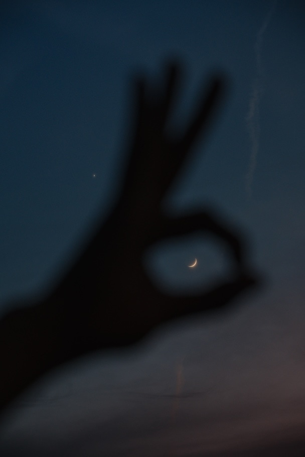 夕空のグラデーションの作例