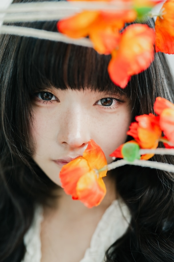 花×ポートレートの作例