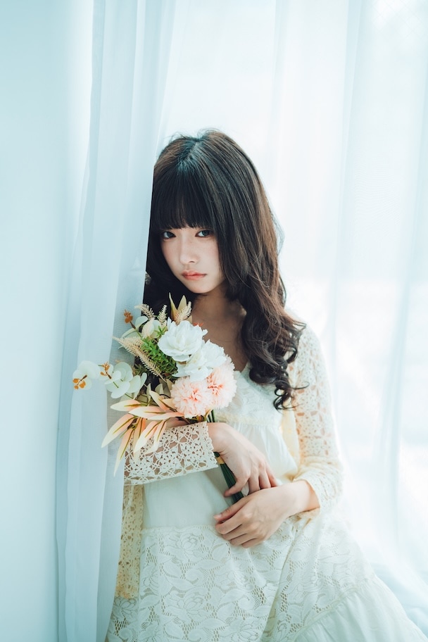 花×ポートレートの作例