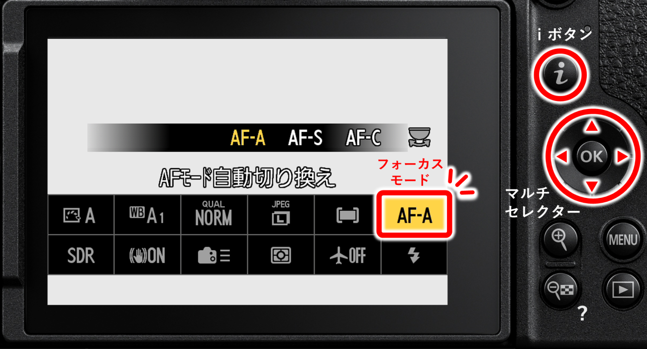 AF-A設定画面