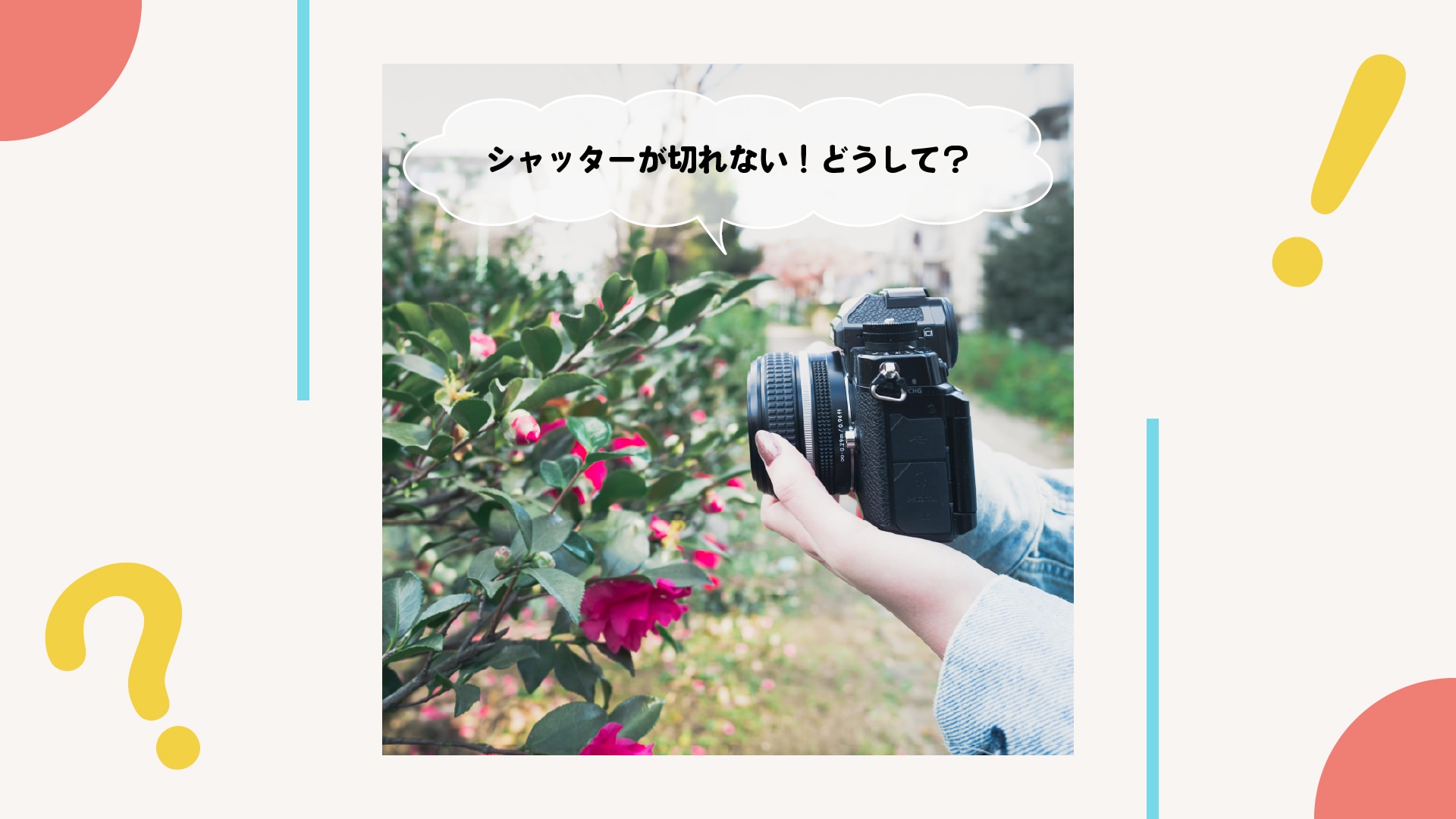 被写体に近づくとシャッターが切れない！どうして？