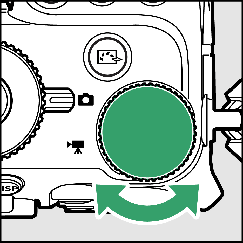 メインコマンドダイヤルの図