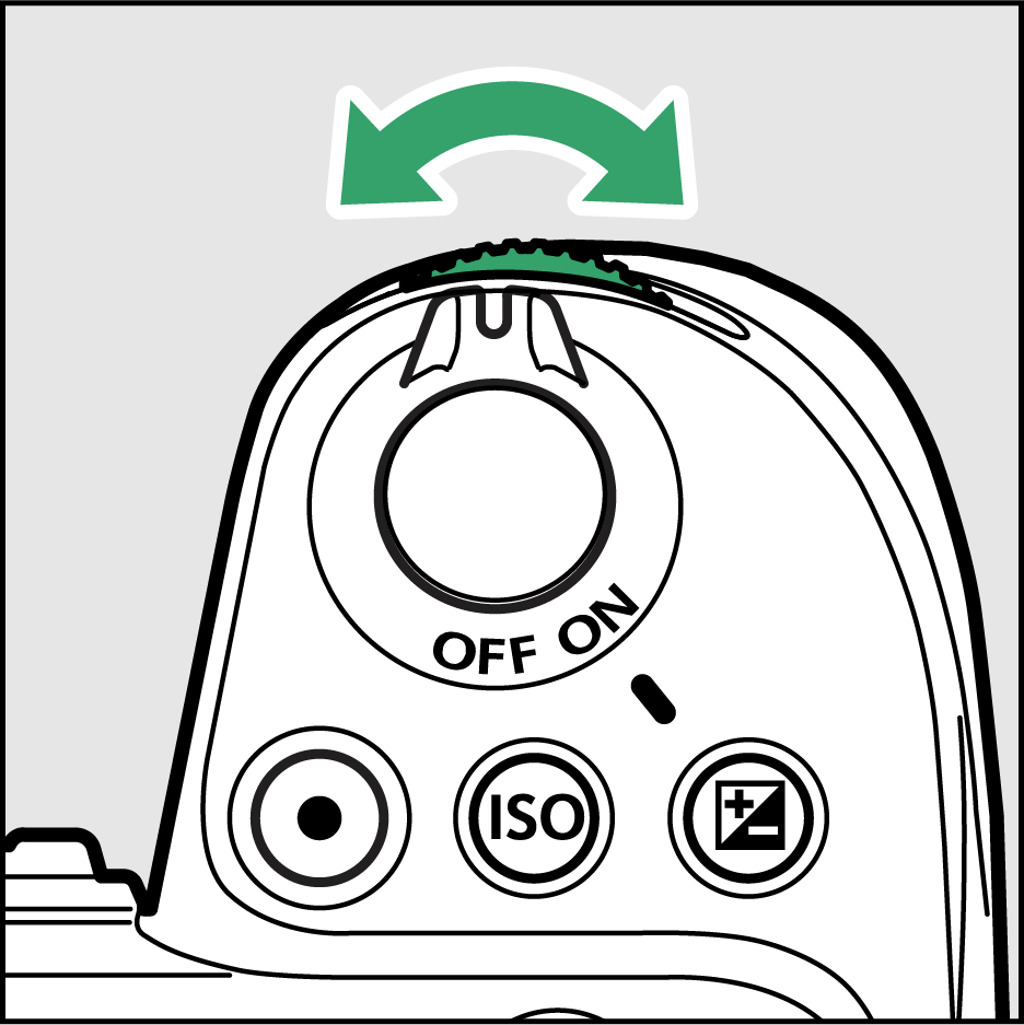 サブコマンドダイヤルの図