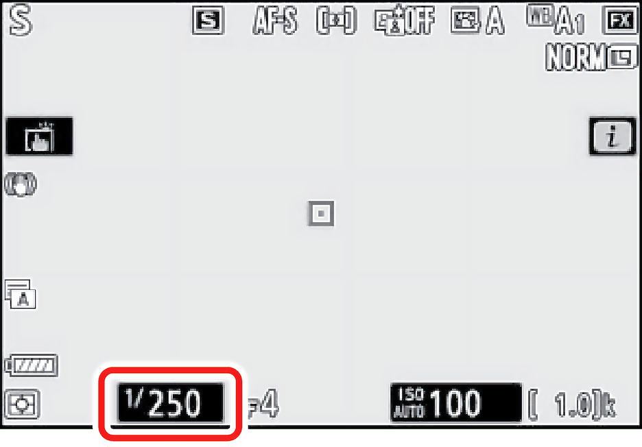 カメラのインフォ画面
