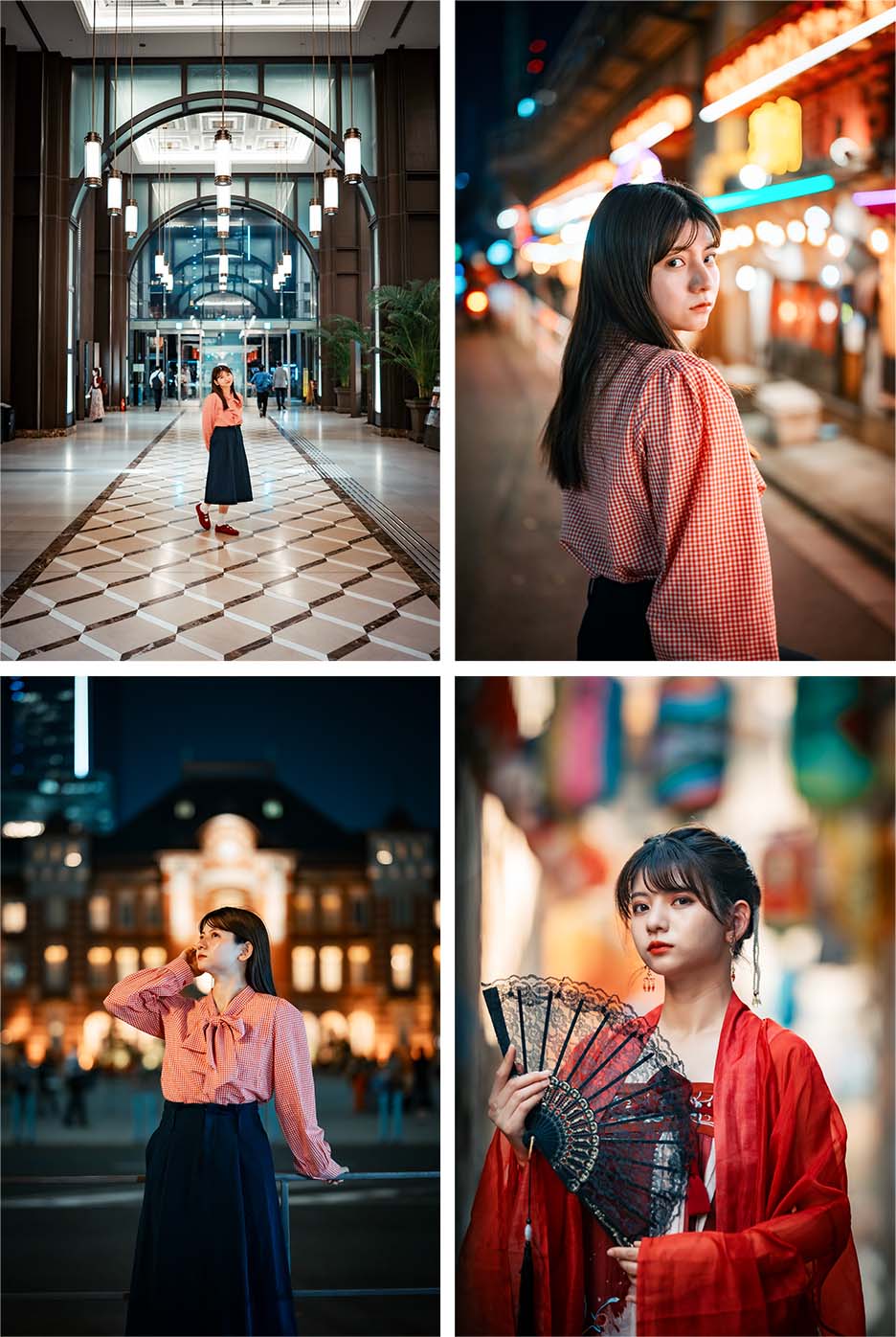 左上：NIKKOR Z 35mm f/1.8 S、右上：NIKKOR Z 50mm f/1.8 S、左下：NIKKOR Z 85mm f/1.8 S、右下：NIKKOR Z 135mm f/1.8 S Plena