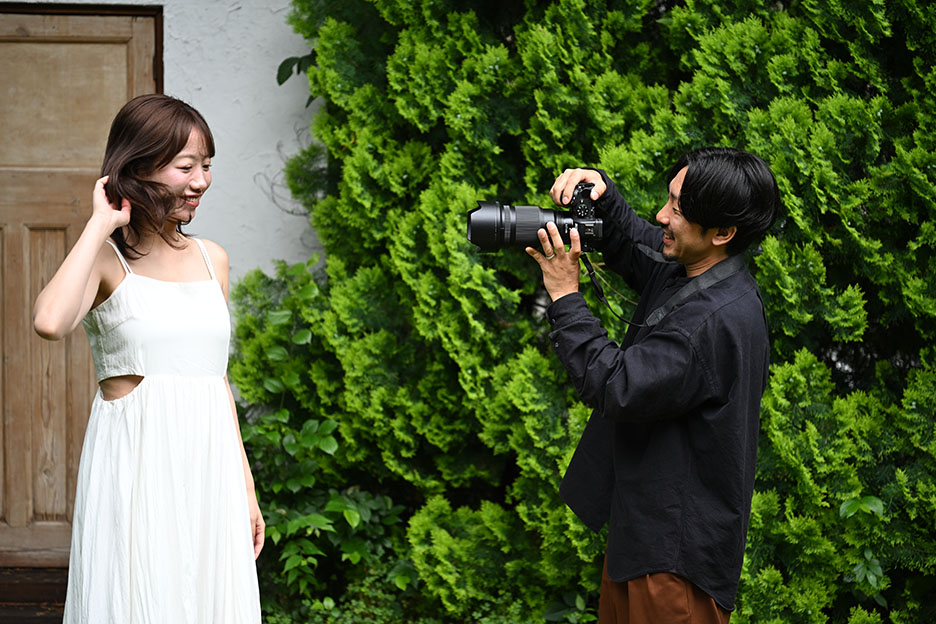 50mmはモデルさんと一緒に作品を創っていける