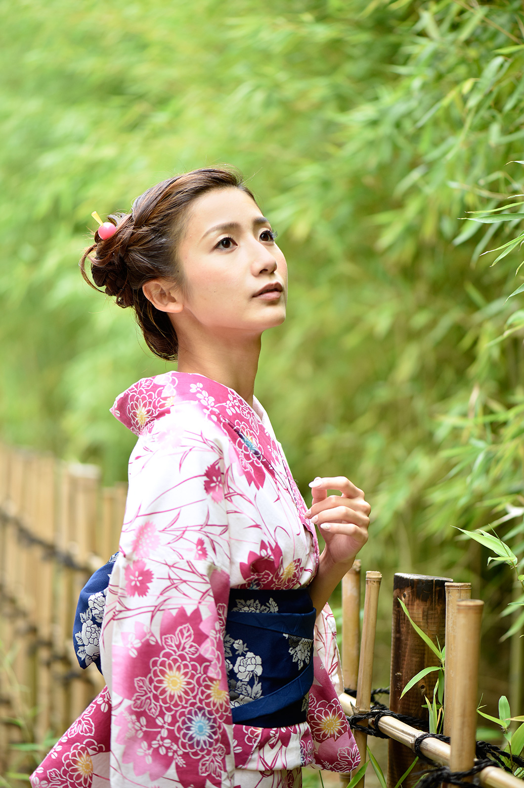 浴衣の女性を美しく捉える