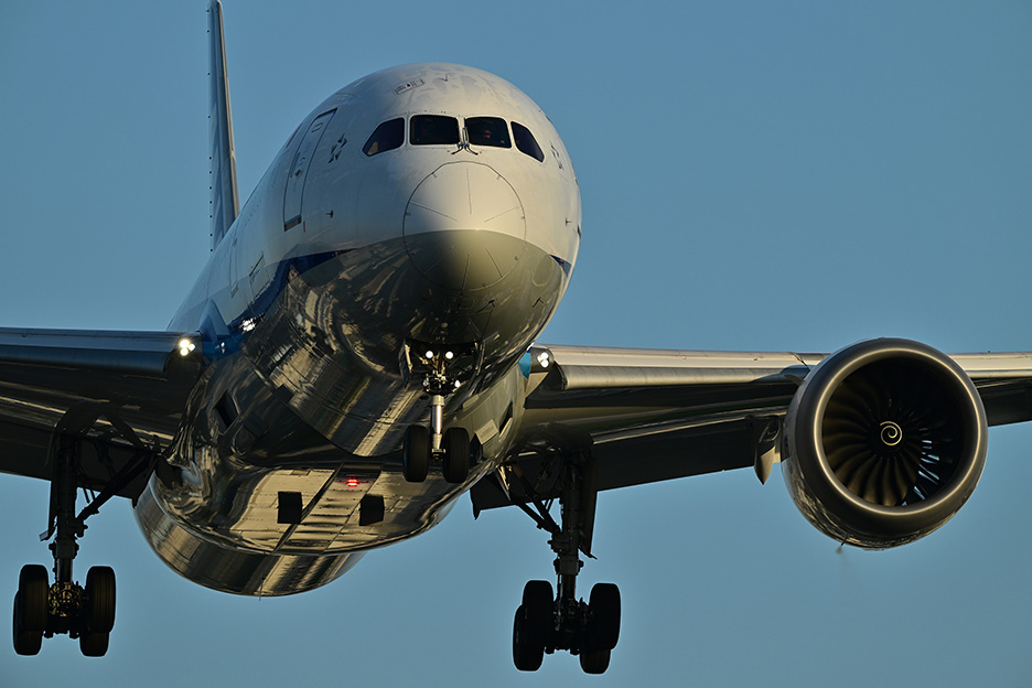 NIKKOR Z 600mm f/4 TC VR Sで飛行機をクローズアップ撮影