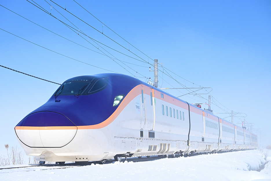 霧のある中で撮影した編成写真