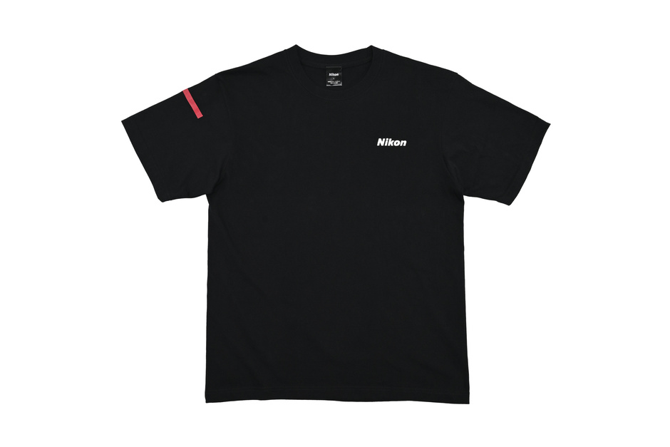 ニコン Tシャツ ブラック×レッド