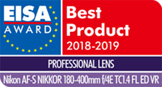 超望遠ズームレンズ「AF-S NIKKOR 180-400mm f/4E TC1.4 FL ED VR」が「EISA AWARD」を受賞