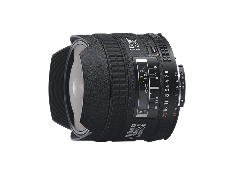 最新発見 f/2.8D 16mm Fisheye-Nikkor AF AI - ニコン | NIKKORレンズ | 概要 レンズ(単焦点)