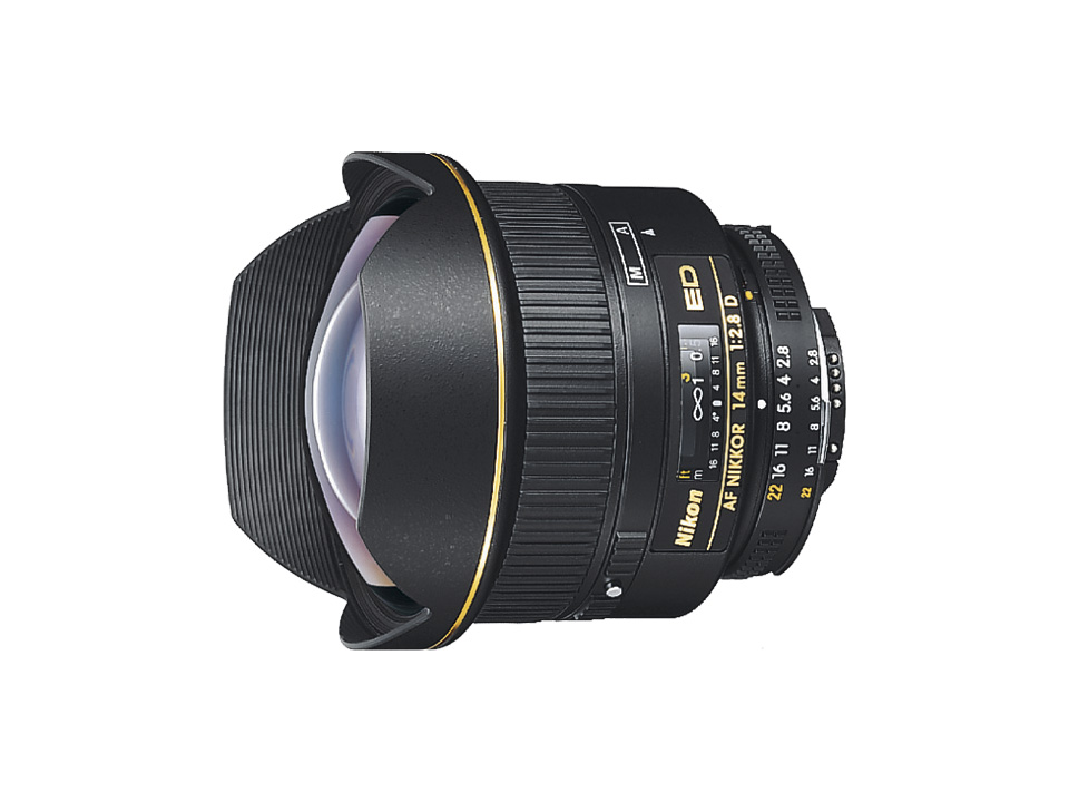 登場! AI ニコン | NIKKORレンズ | 概要 - ED f/2.8D 14mm Nikkor AF レンズ(単焦点)