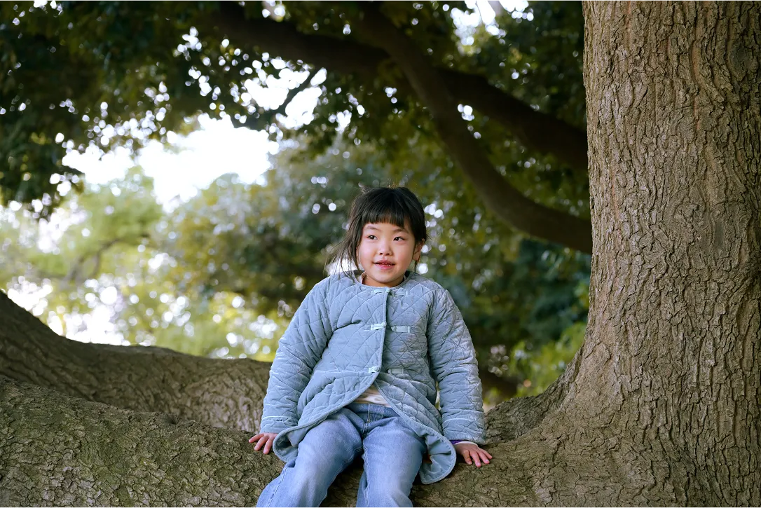 Photo after arrangement: 樹木・子ども