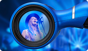 コンサートや夜間ライブでも明るくくっきり！