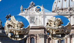 アウトドアなど大自然で使用するなら8〜10倍！