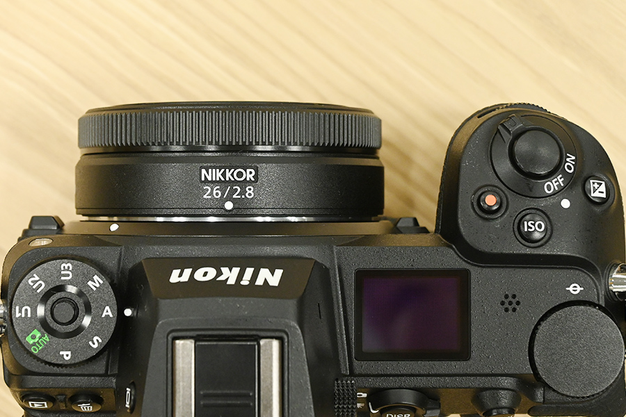 装着時上部からの写真