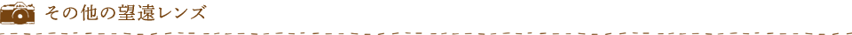 その他の望遠レンズ