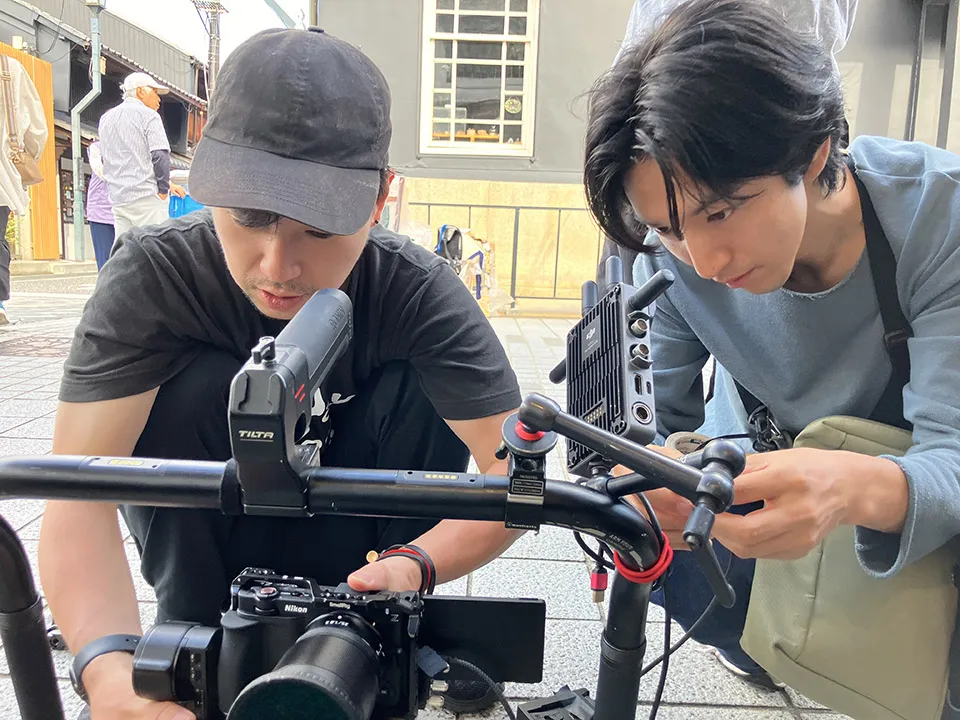 ZRを使用した映画『ジモトループ』撮影２