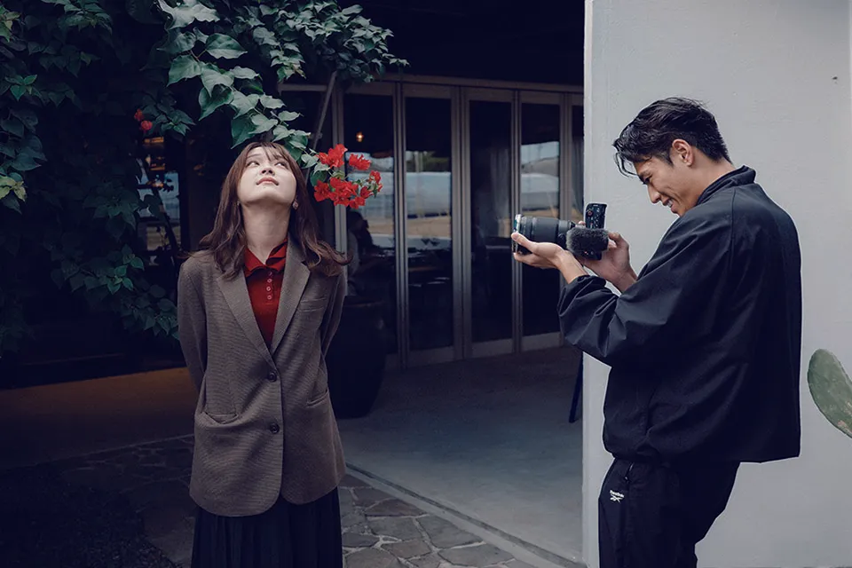 ZRを縦位置にして撮影