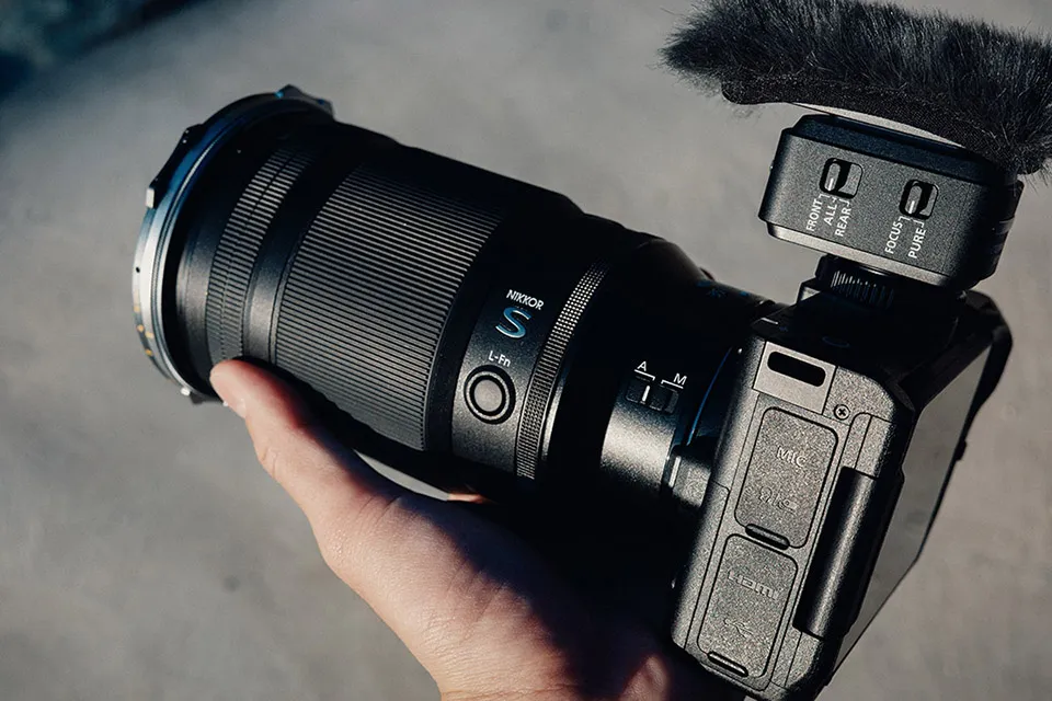 ショットガンマイクロホン ME-D10をカメラに載せて収録