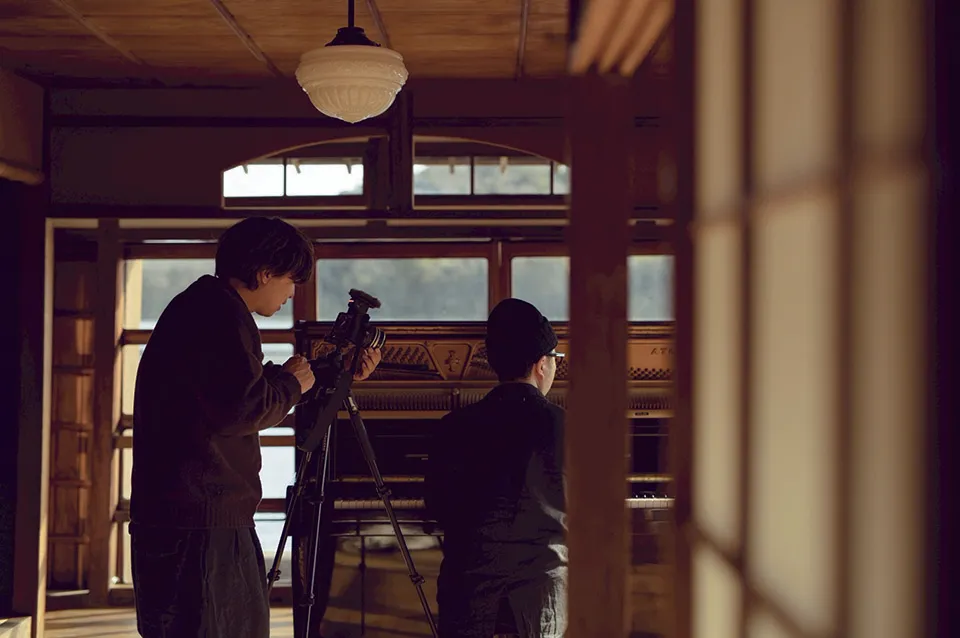 haruka nakamuraさんのピアノ演奏撮影１