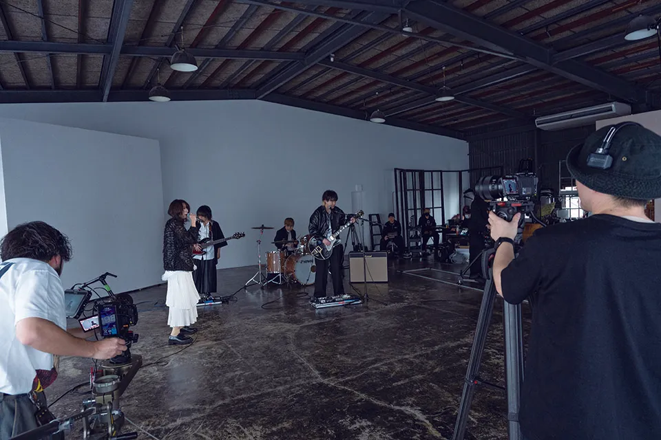 バンド「あたらよ」スタジオライブ撮影１