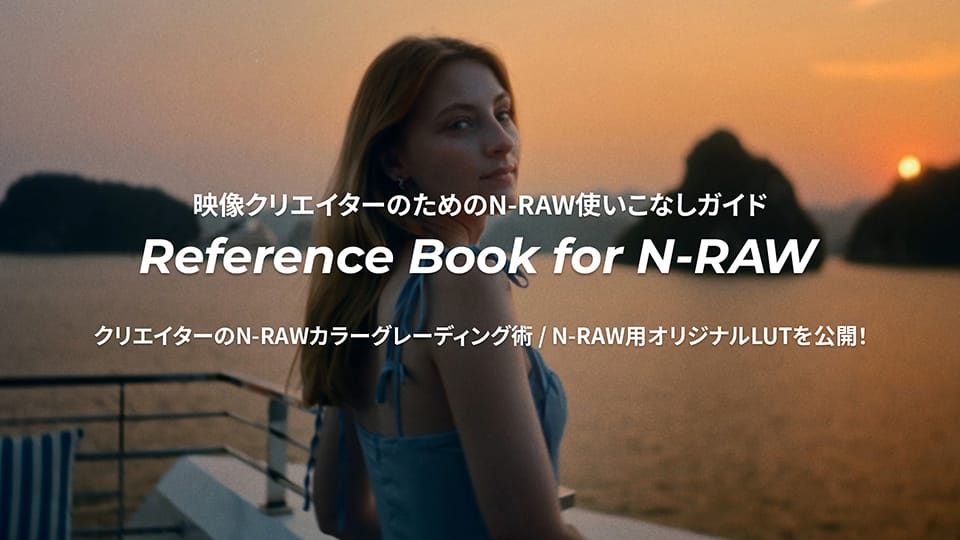 映像クリエイターのためのN-RAW使いこなしガイド Reference Book for N-RAW クリエイターのN-RAWカラーグレーディング術/N-RAW用オリジナルLUTを公開！