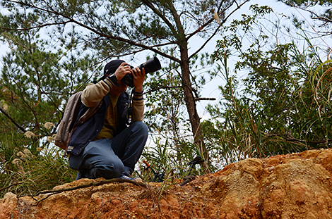 軽量・小型の300mmで撮影を開始