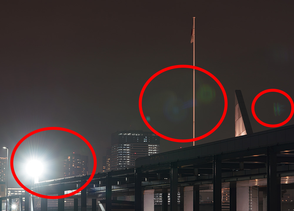 アルネオコート比較写真：他社製レンズ