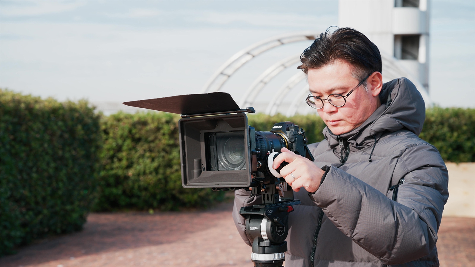 撮影時の上田晃司さん