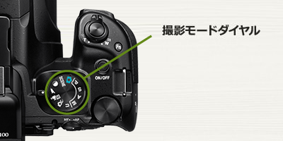 撮影モードダイヤル