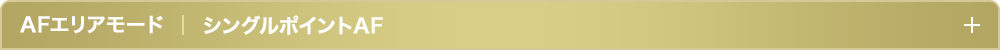 AFエリアモードシングルポイントAF