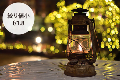 絞り値小f/1.8
