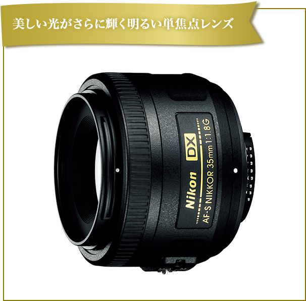 美しい光がさらに輝く明るい広角レンズ