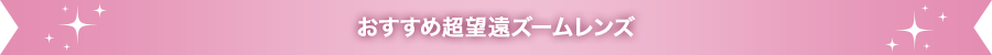 おすすめ超望遠ズームレンズ