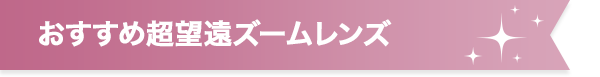 おすすめ超望遠ズームレンズ