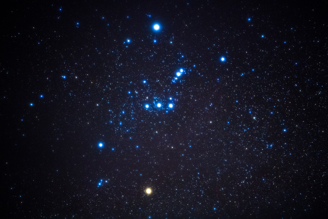 逆さまなオリオン座