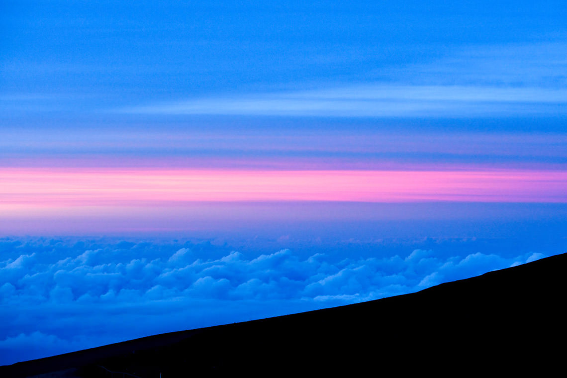 日没後の夕焼け
