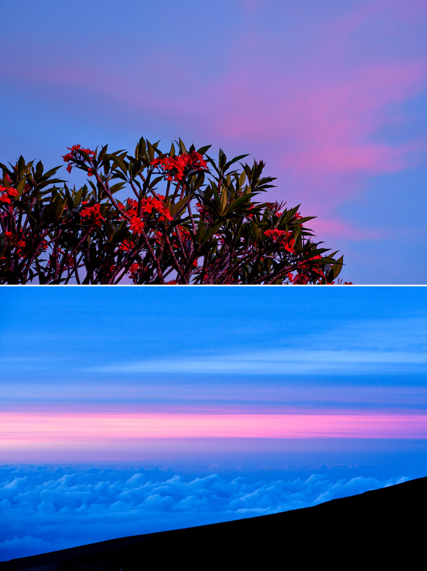 日没後の夕焼け