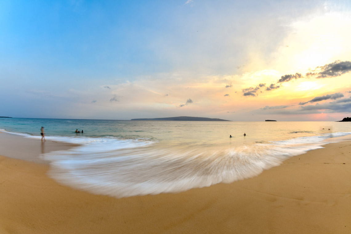たそがれのビーチ