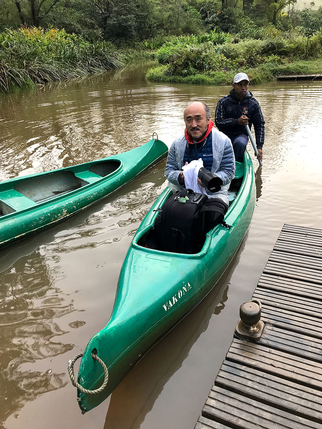 カヌーに乗って