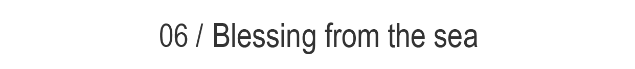 06/ Blessing from the sea