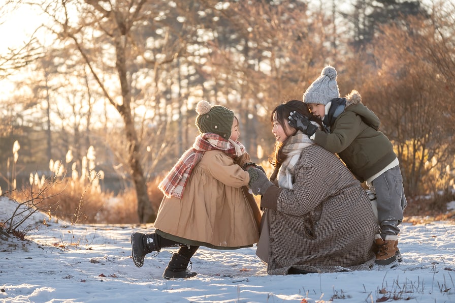 レシピで撮影した家族写真