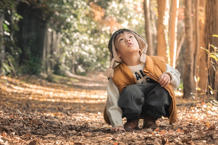 声掛け後の表情の写真